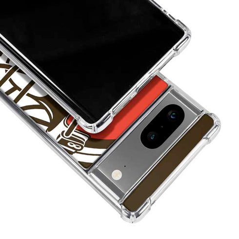 NFL Cleveland Browns Large Logo Google Pixel 7a Clear Case